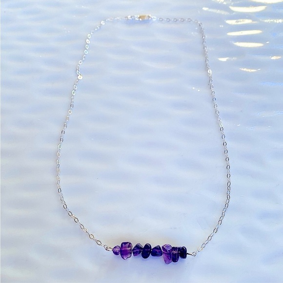 Sterling Silver and Amethyst Necklace
18” inches - Picture 4 of 6
